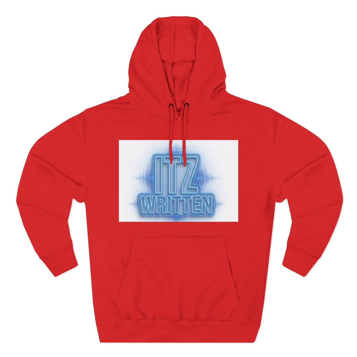 Hoodie — Neon "Itz Written" & Gold "From Ink To Impact" Graphic Pullover
