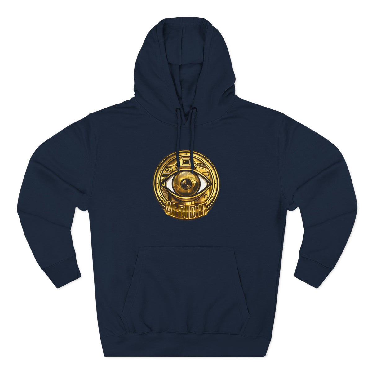 Hoodie — Gold Mystic Eye Emblem Fleece Hoodie