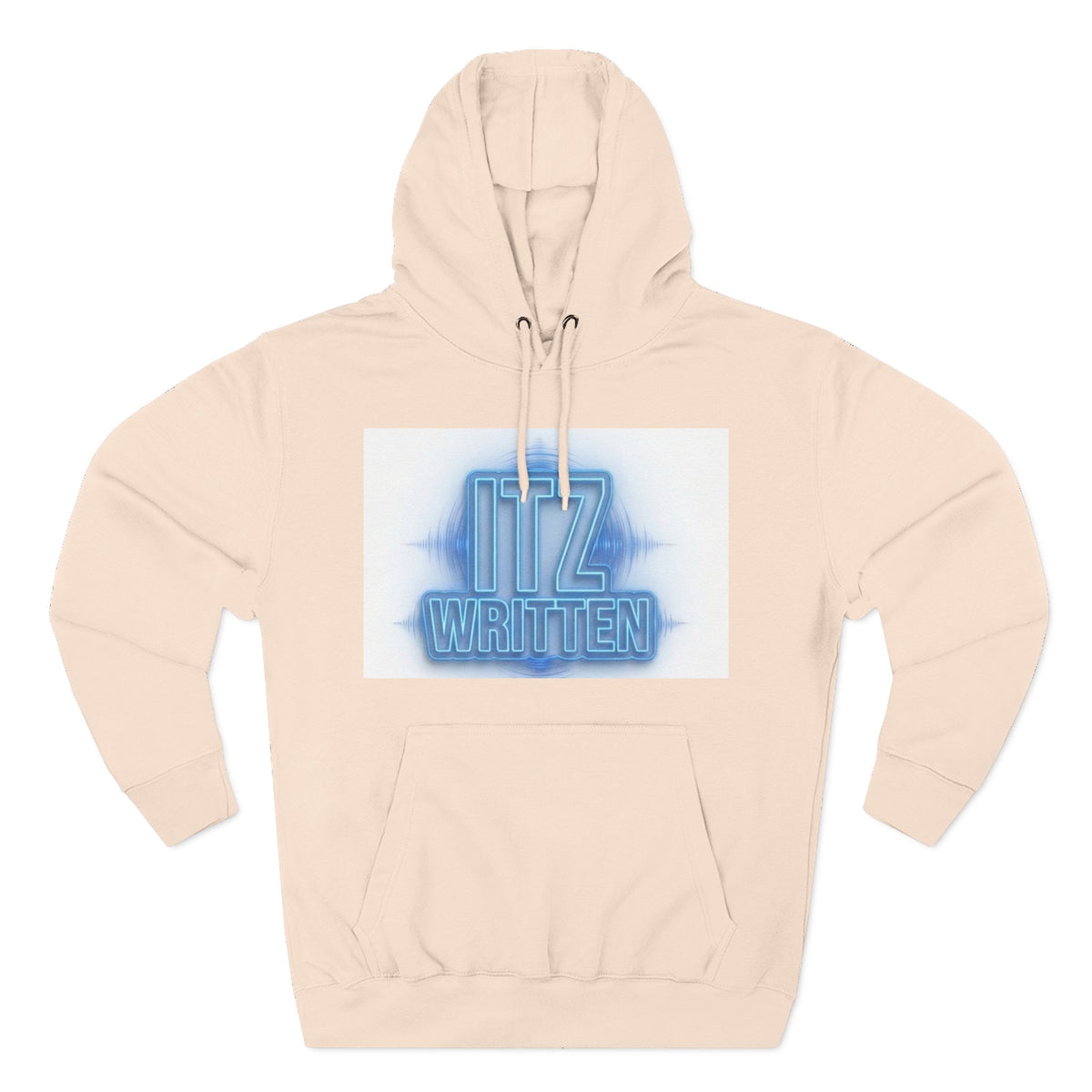 Hoodie — Neon "Itz Written" & Gold "From Ink To Impact" Graphic Pullover