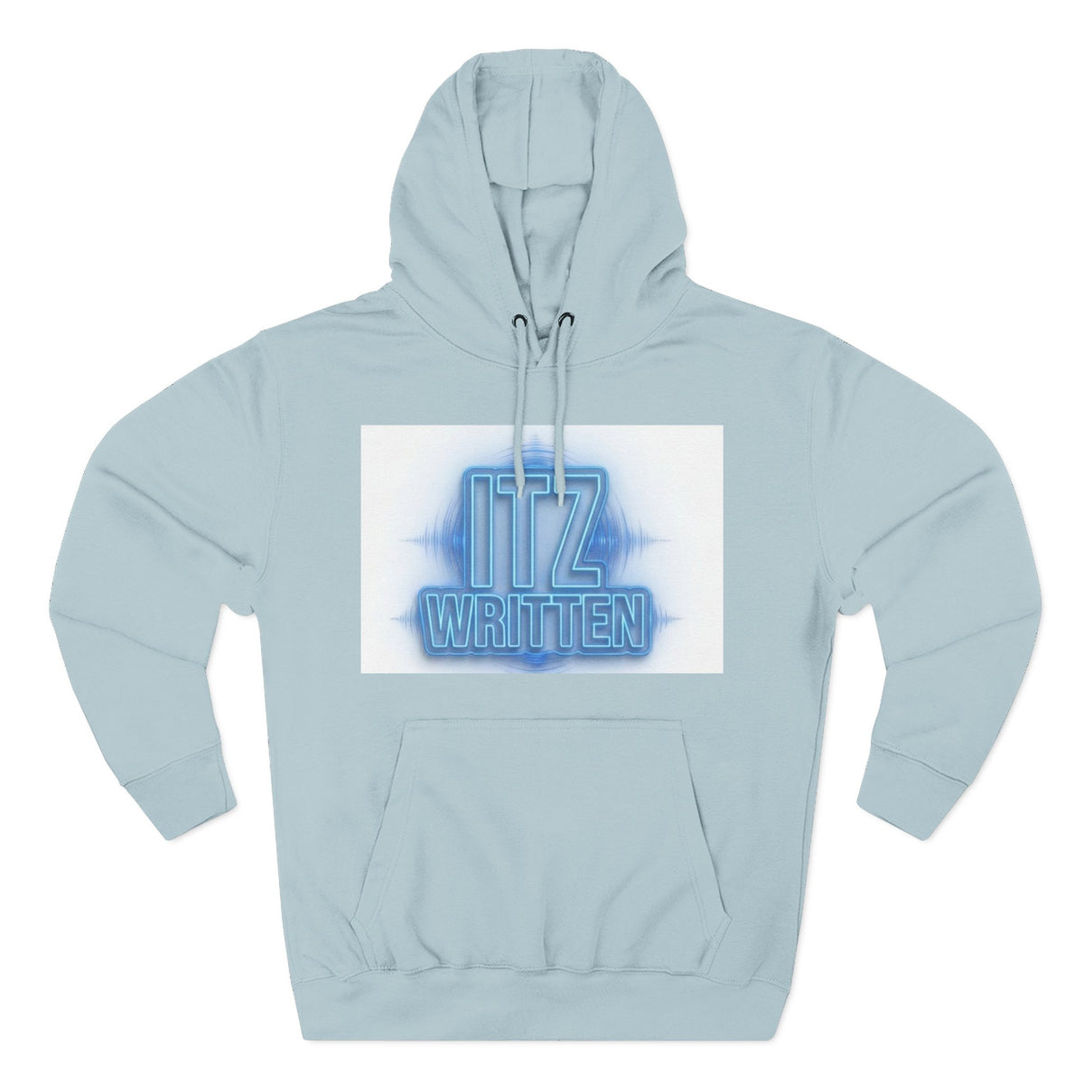 Hoodie — Neon "Itz Written" & Gold "From Ink To Impact" Graphic Pullover