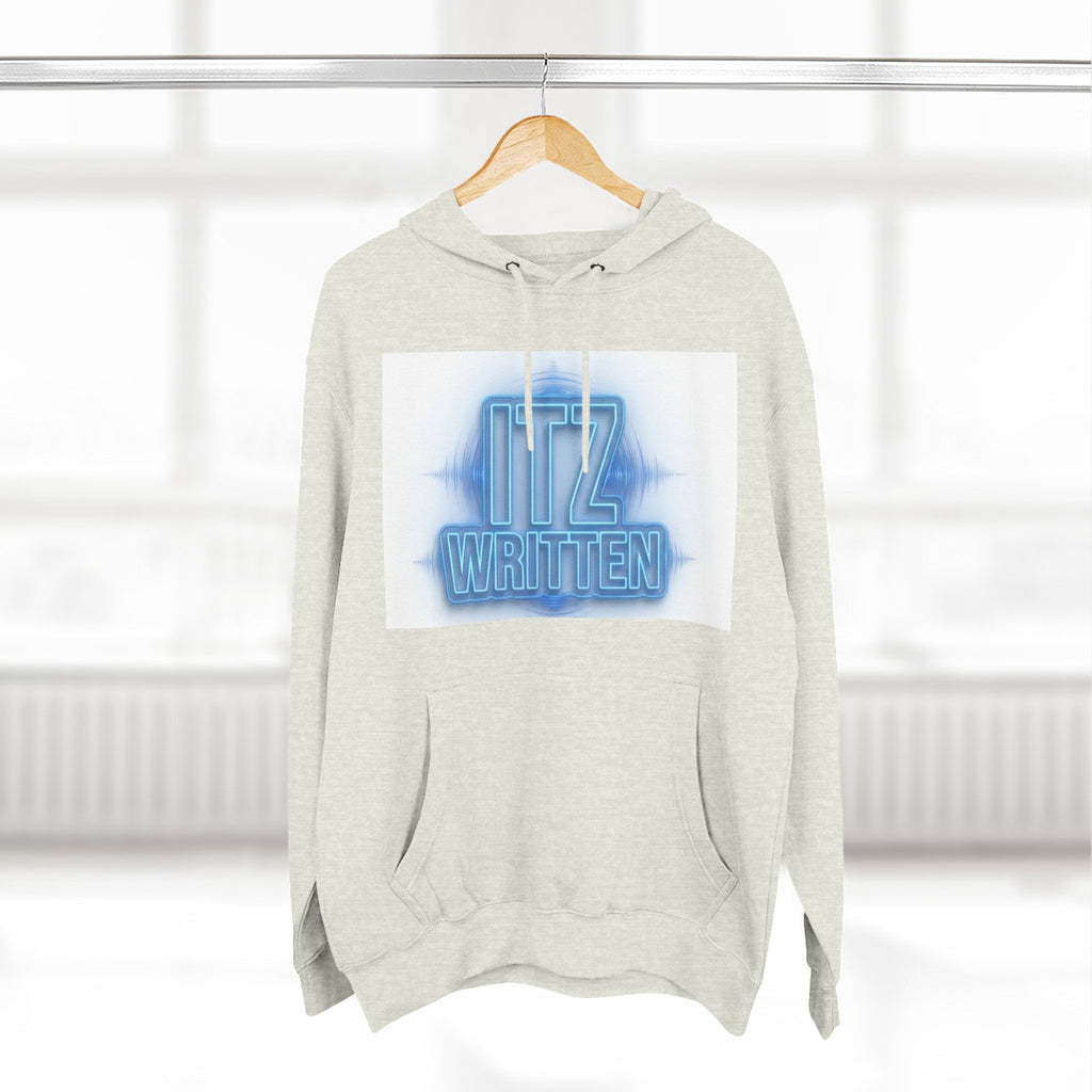 Hoodie — Neon "Itz Written" & Gold "From Ink To Impact" Graphic Pullover