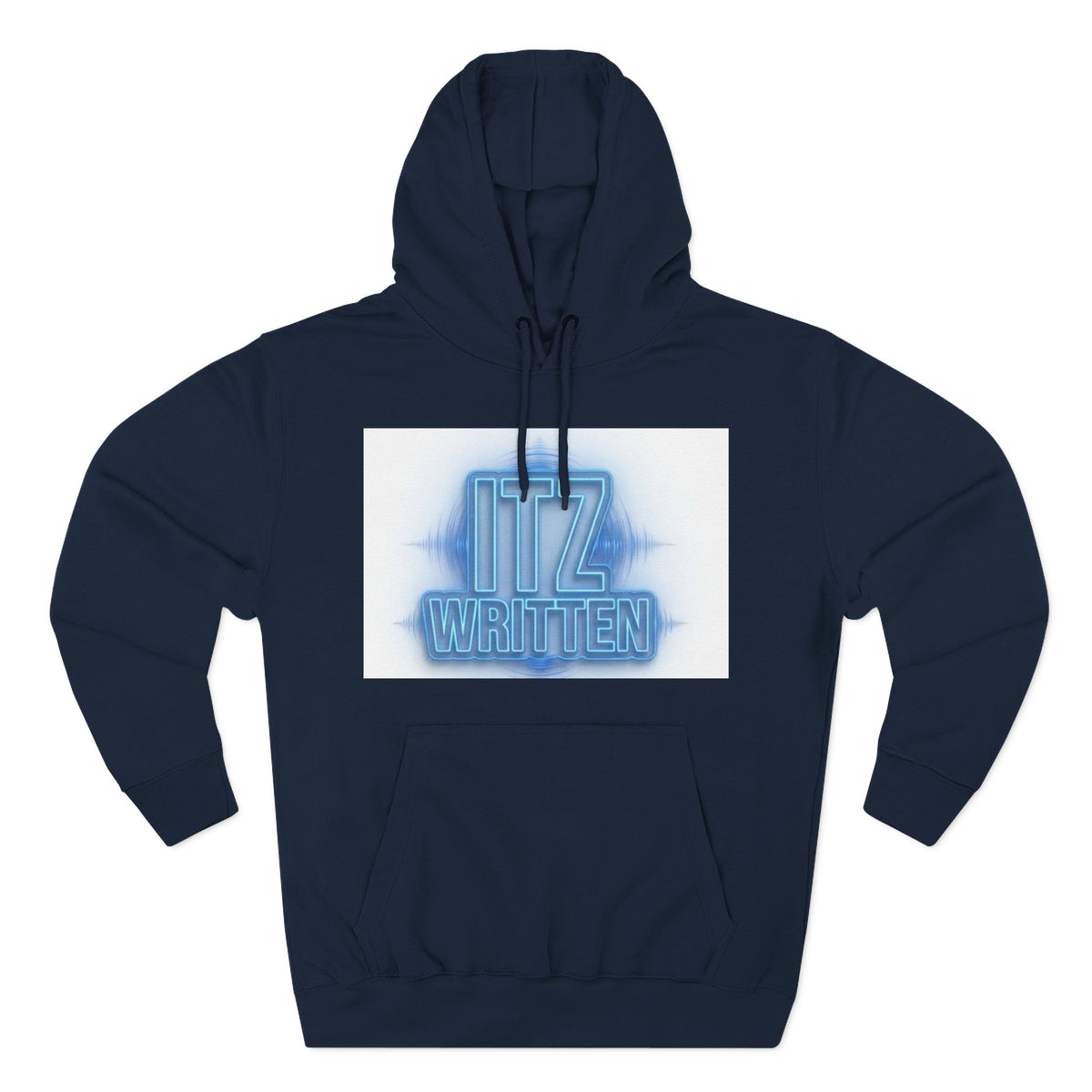 Hoodie — Neon "Itz Written" & Gold "From Ink To Impact" Graphic Pullover