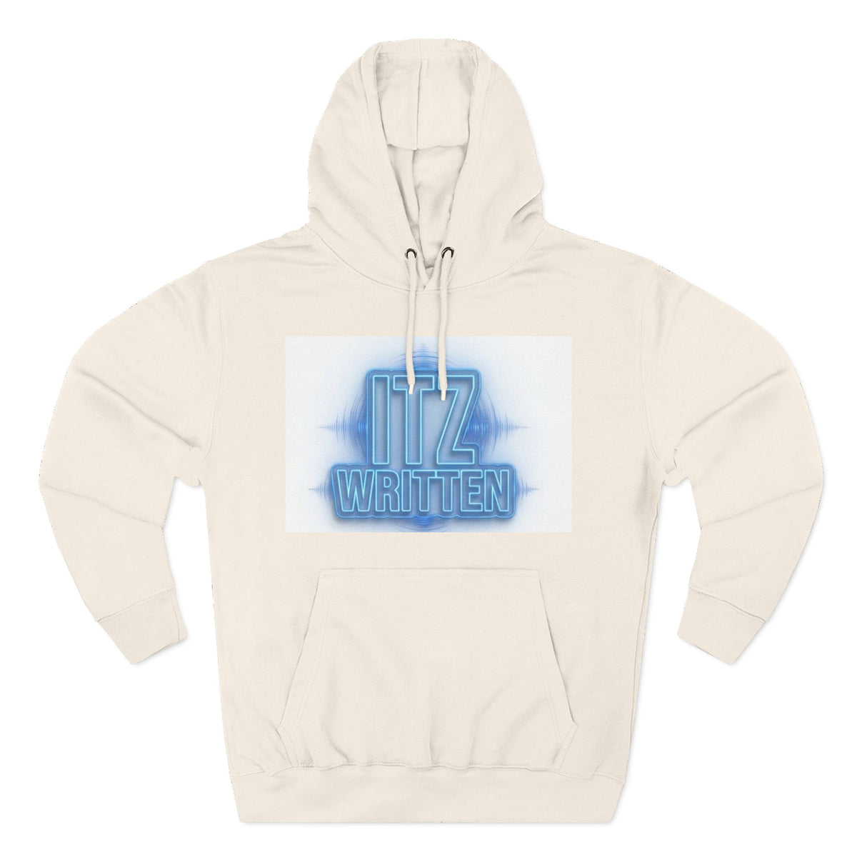 Hoodie — Neon "Itz Written" & Gold "From Ink To Impact" Graphic Pullover