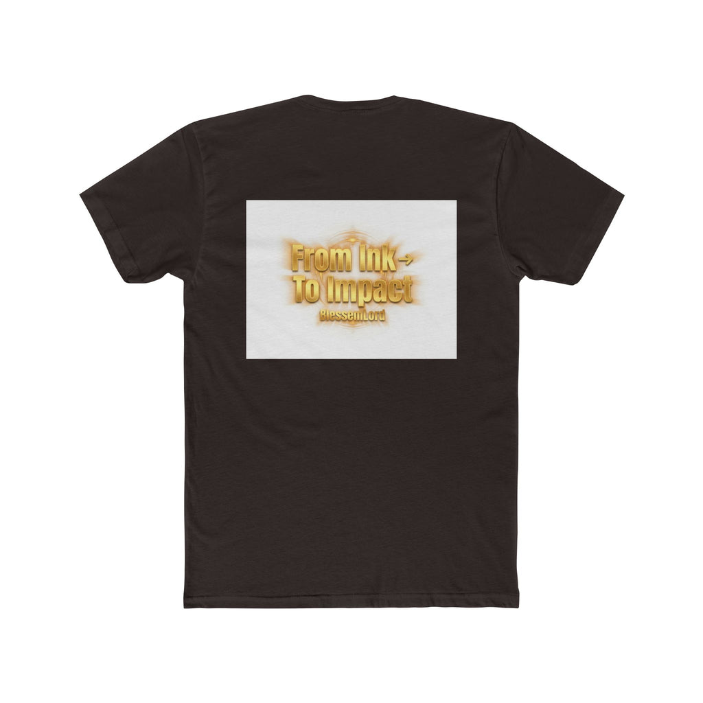 Cold Glow Chest Graphic Tee — "From Ink to Impact" Back Print