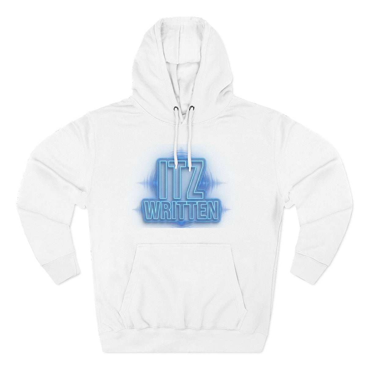 Hoodie — Neon "Itz Written" & Gold "From Ink To Impact" Graphic Pullover