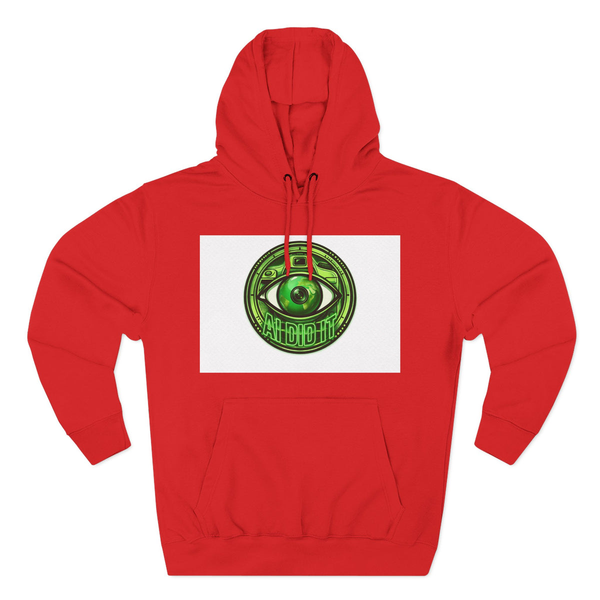 Green Mystic Eye Hoodie — Psychedelic All-Seeing Eye Graphic