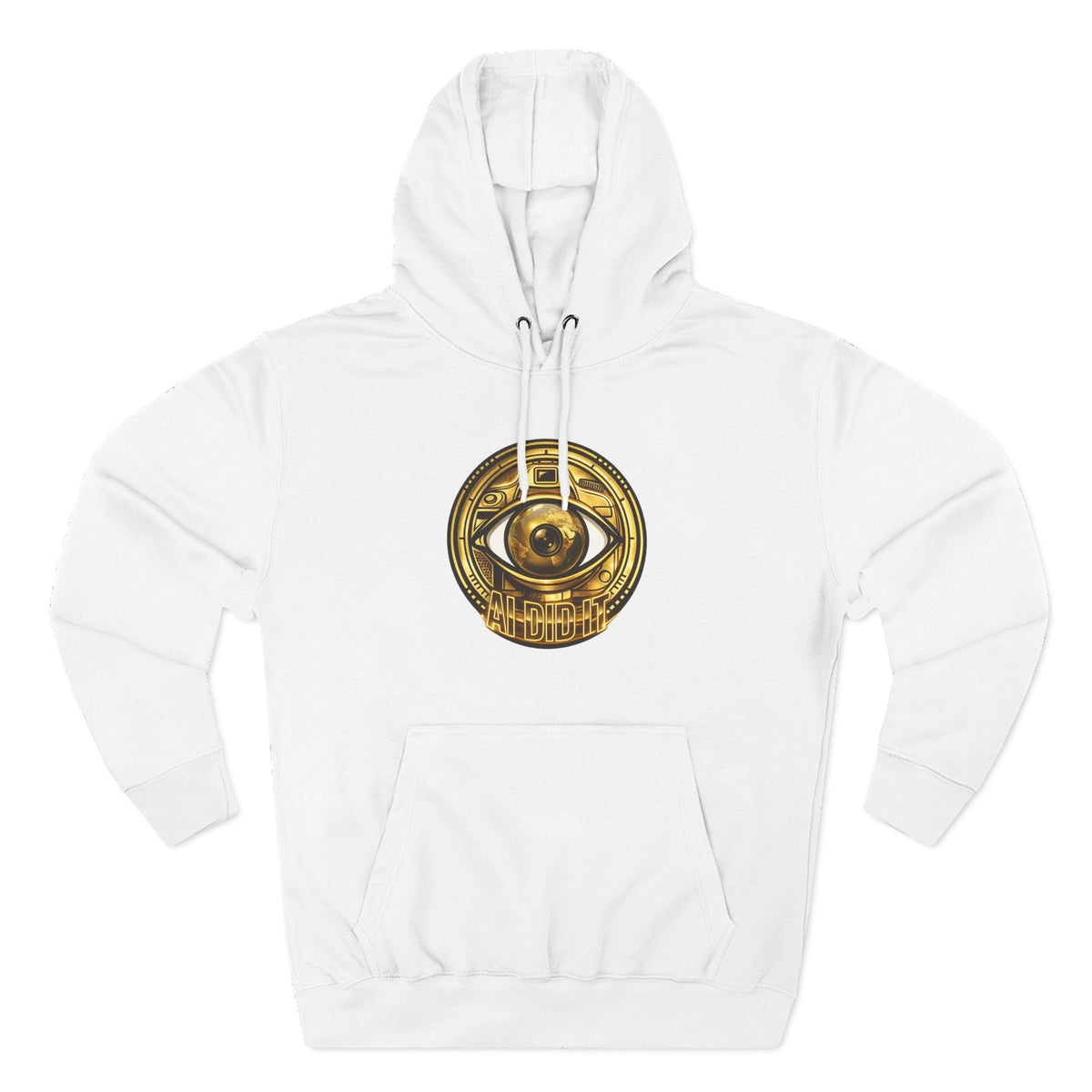 Hoodie — Gold Mystic Eye Emblem Fleece Hoodie