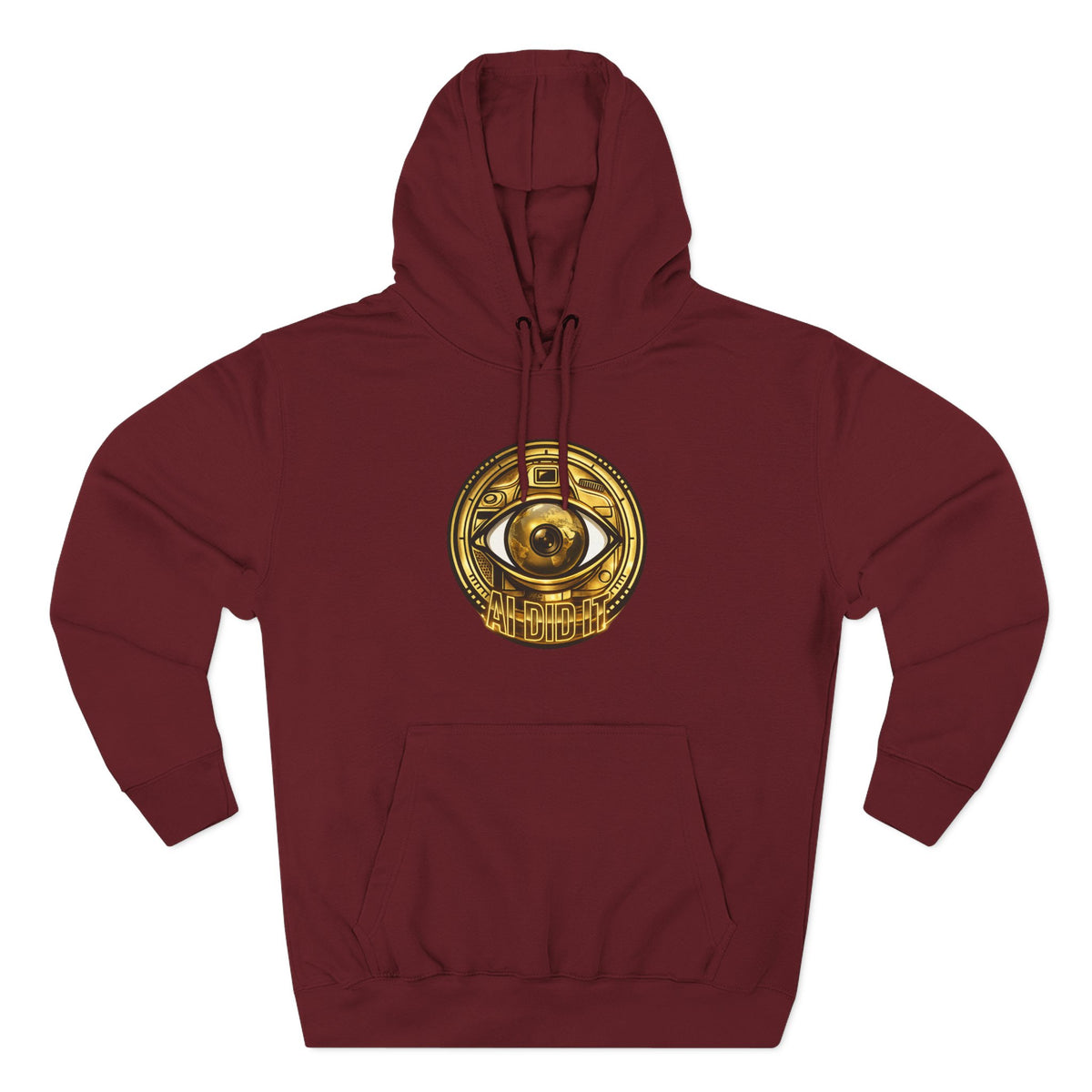 Hoodie — Gold Mystic Eye Emblem Fleece Hoodie