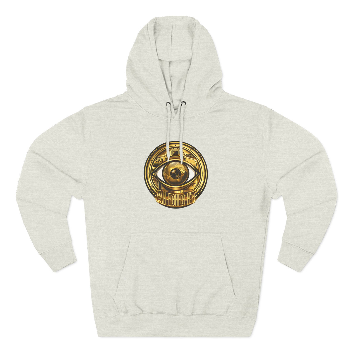 Hoodie — Gold Mystic Eye Emblem Fleece Hoodie