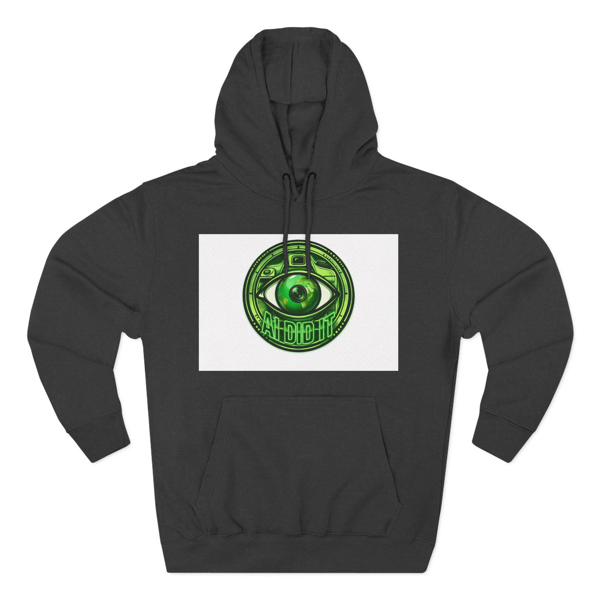 Green Mystic Eye Hoodie — Psychedelic All-Seeing Eye Graphic