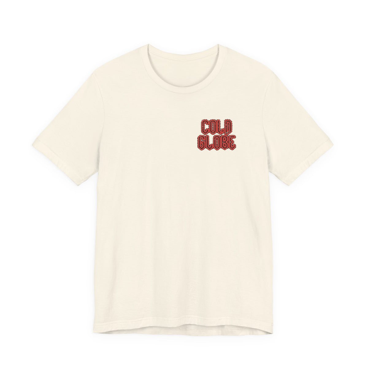 Short Sleeve Tee — “Cold Blood” Front + “From Ink To Impact” Gold Back Graphic