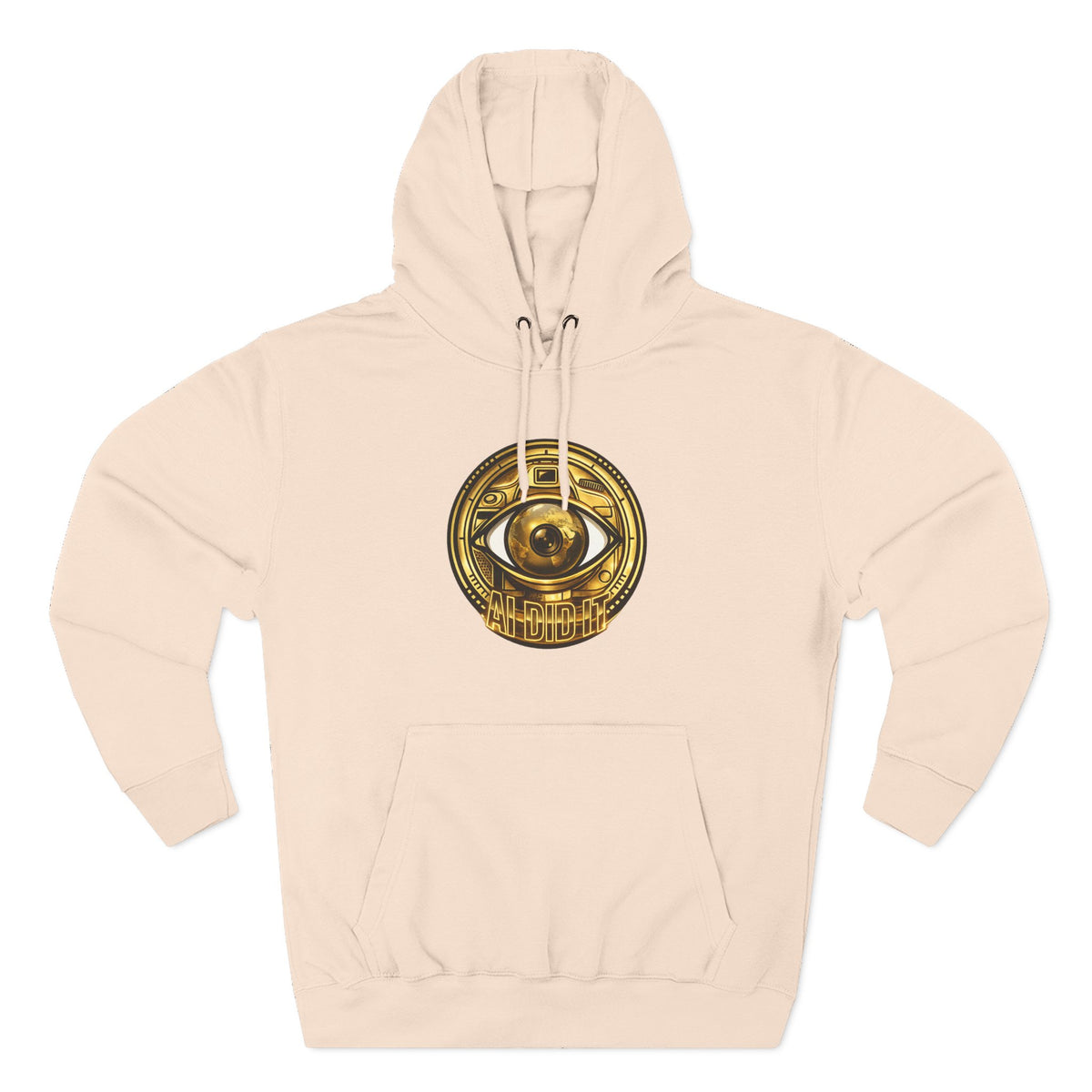 Hoodie — Gold Mystic Eye Emblem Fleece Hoodie