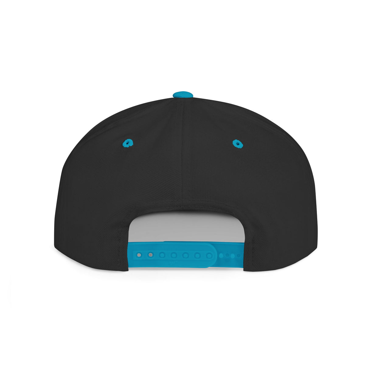 Snapback Hat — Blue Glitter 'DIZ' Patch Flat Bill Cap