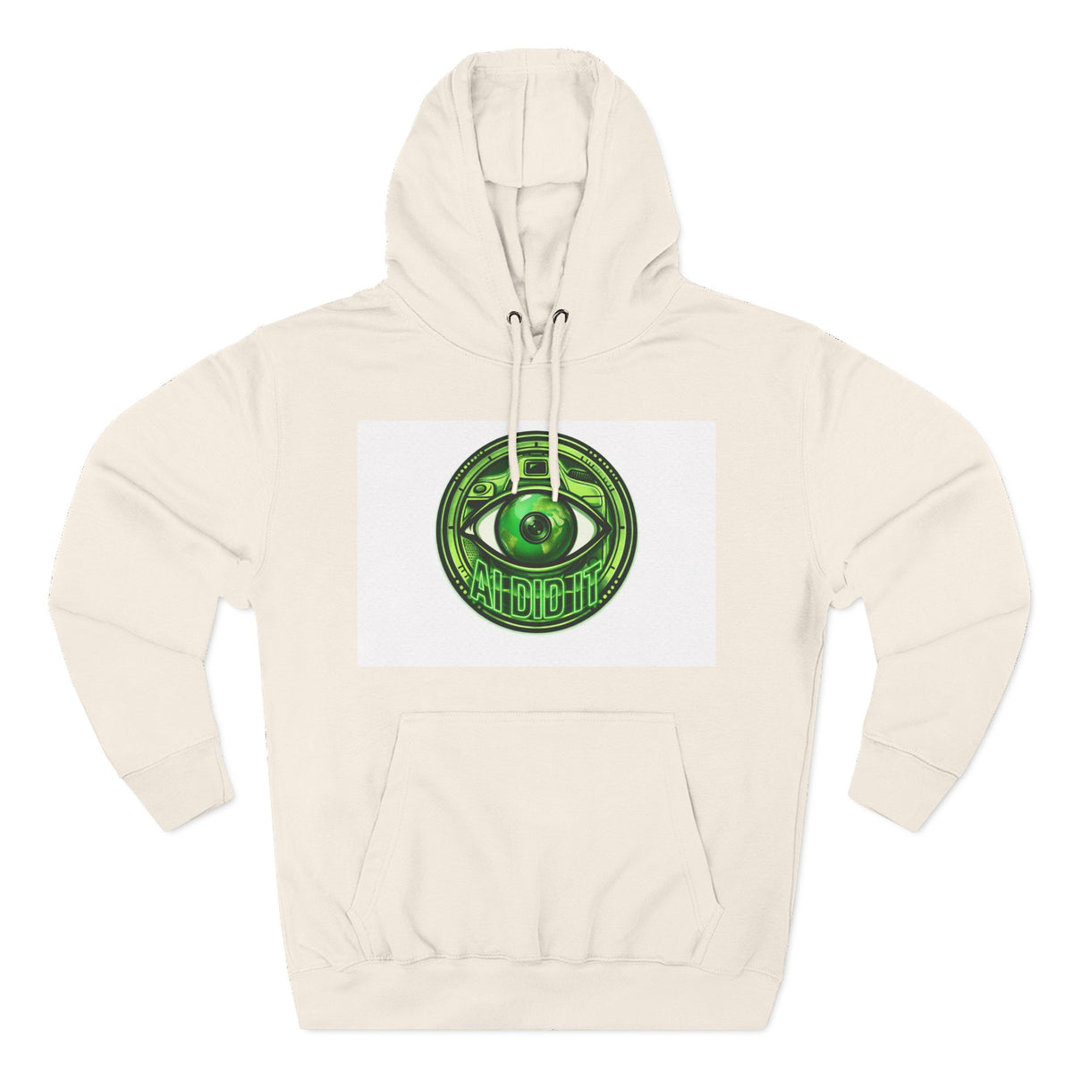 Green Mystic Eye Hoodie — Psychedelic All-Seeing Eye Graphic