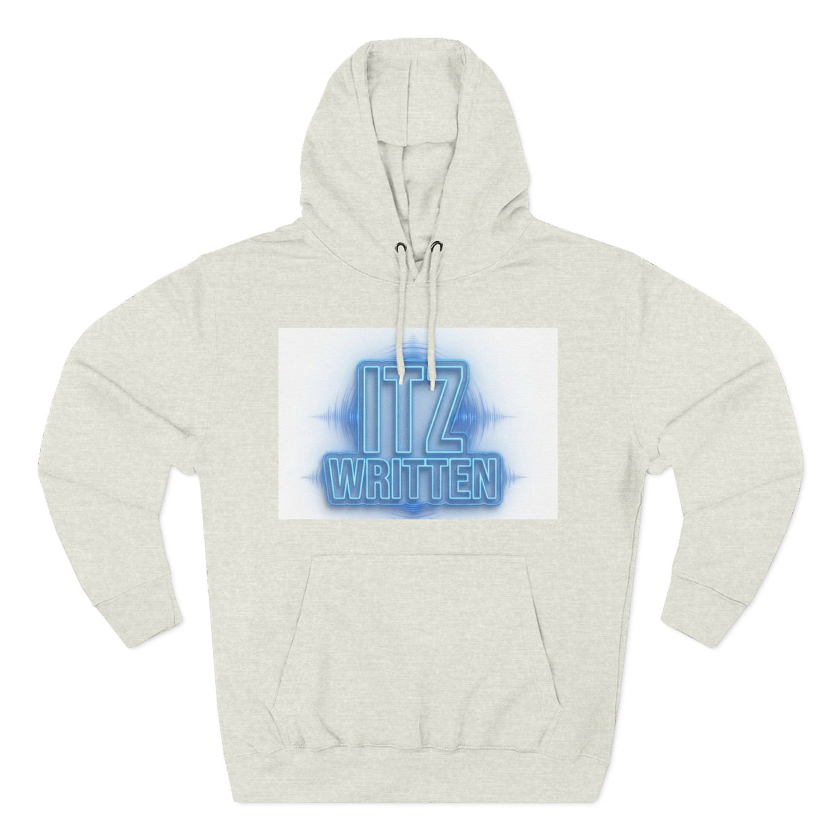 Hoodie — Neon "Itz Written" & Gold "From Ink To Impact" Graphic Pullover