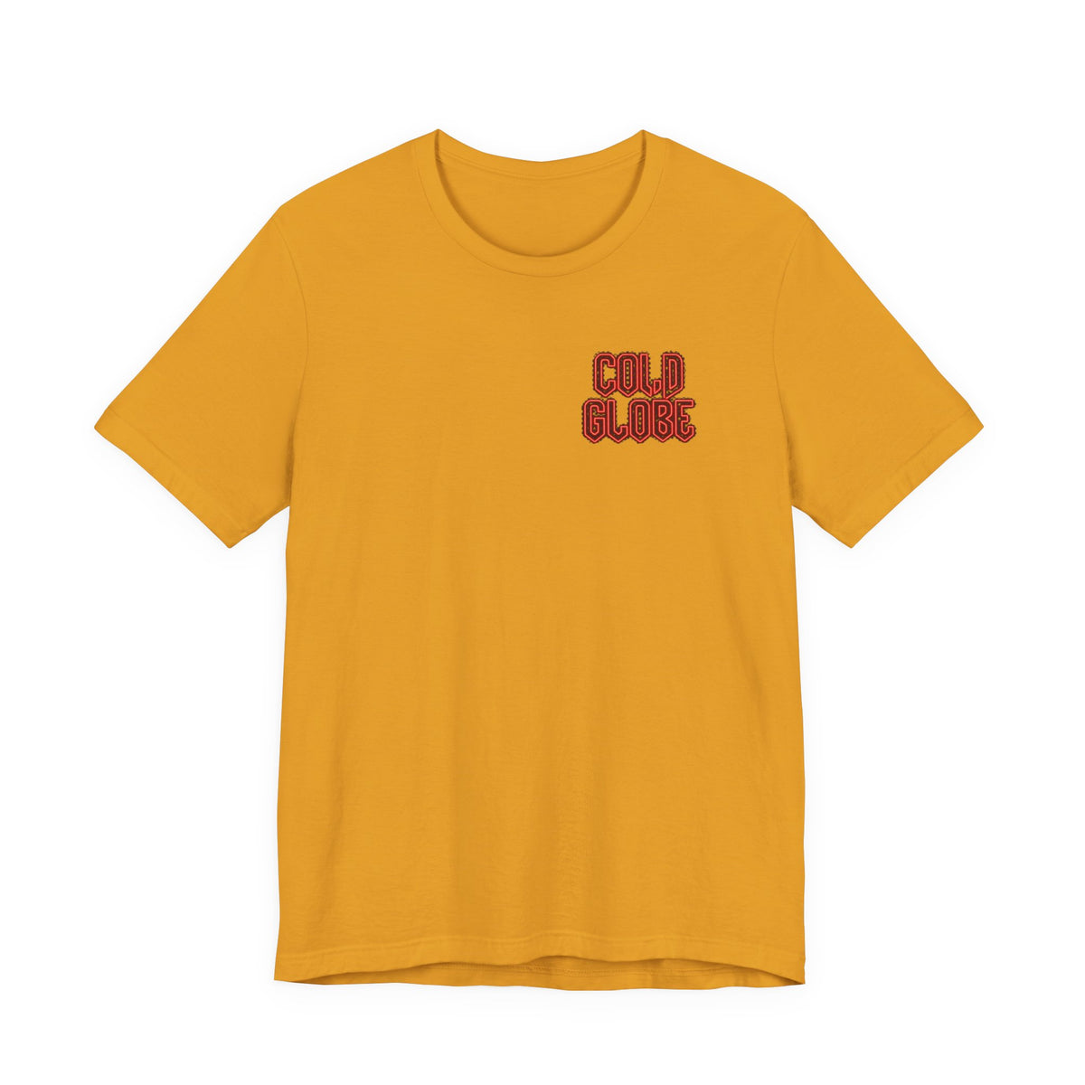 Short Sleeve Tee — “Cold Blood” Front + “From Ink To Impact” Gold Back Graphic