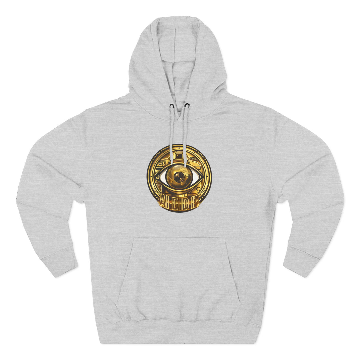 Hoodie — Gold Mystic Eye Emblem Fleece Hoodie