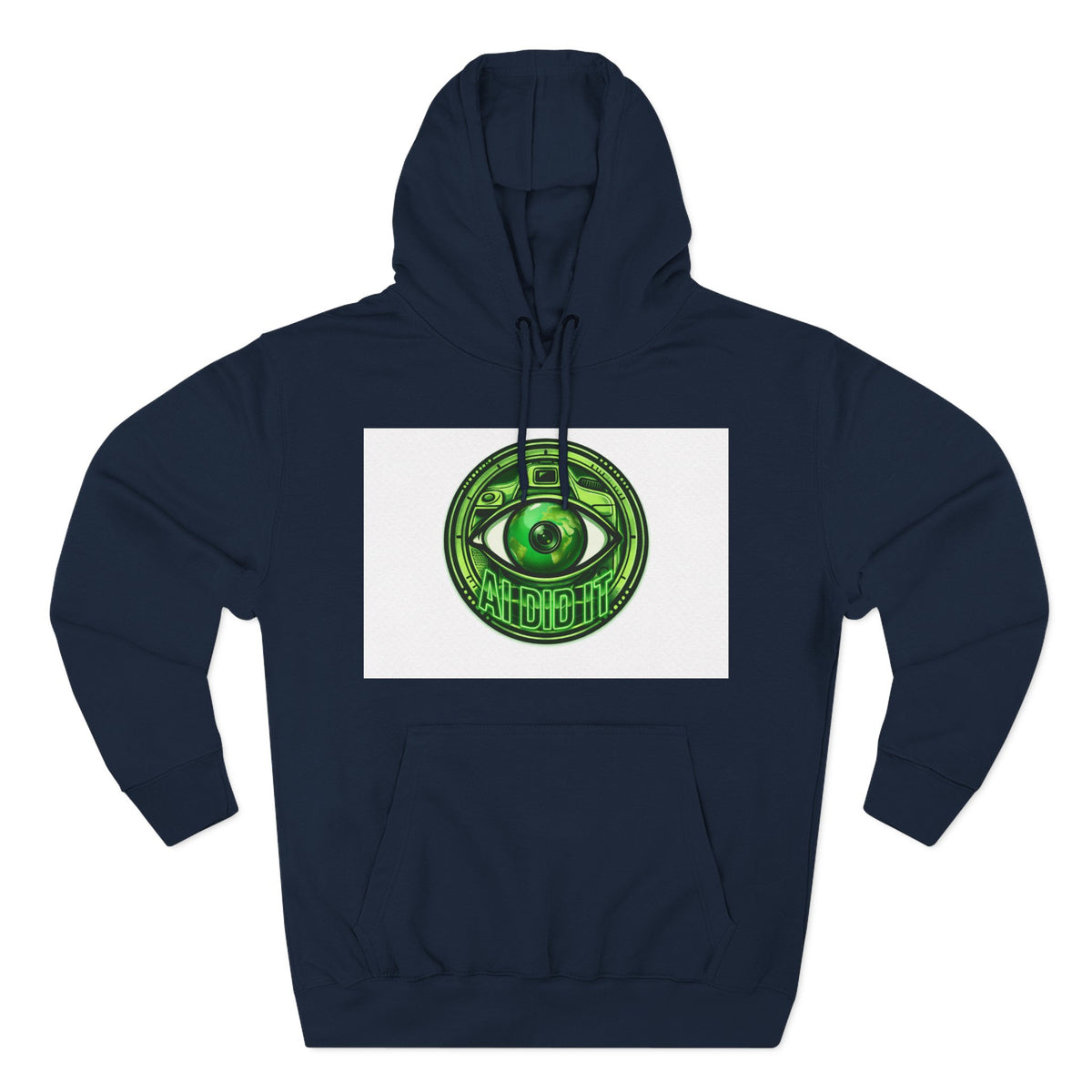 Green Mystic Eye Hoodie — Psychedelic All-Seeing Eye Graphic