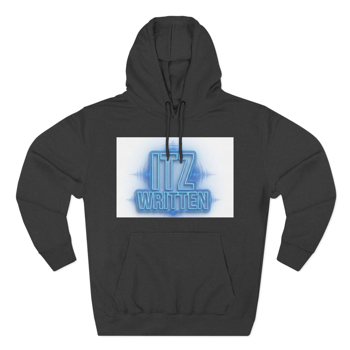 Hoodie — Neon "Itz Written" & Gold "From Ink To Impact" Graphic Pullover