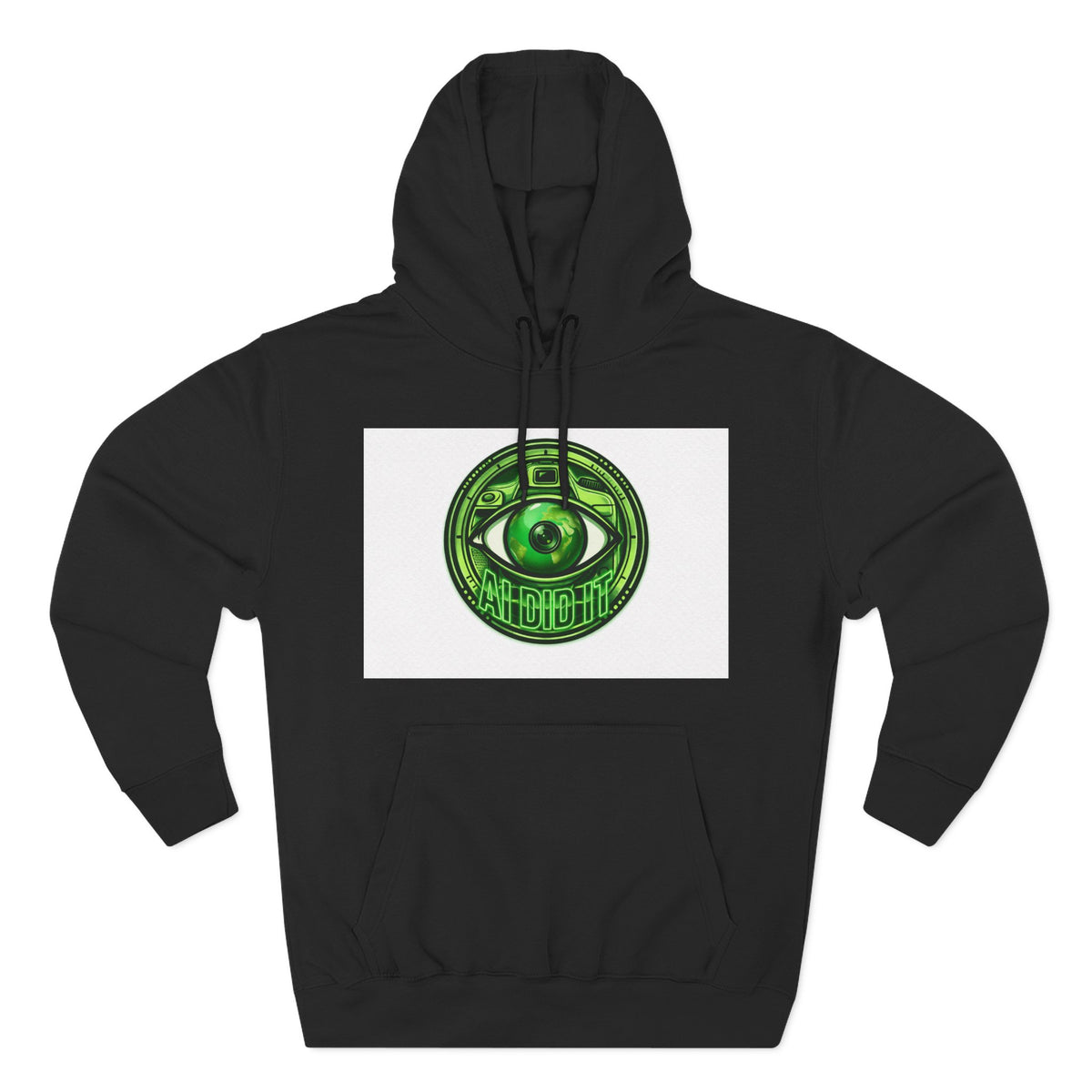 Green Mystic Eye Hoodie — Psychedelic All-Seeing Eye Graphic