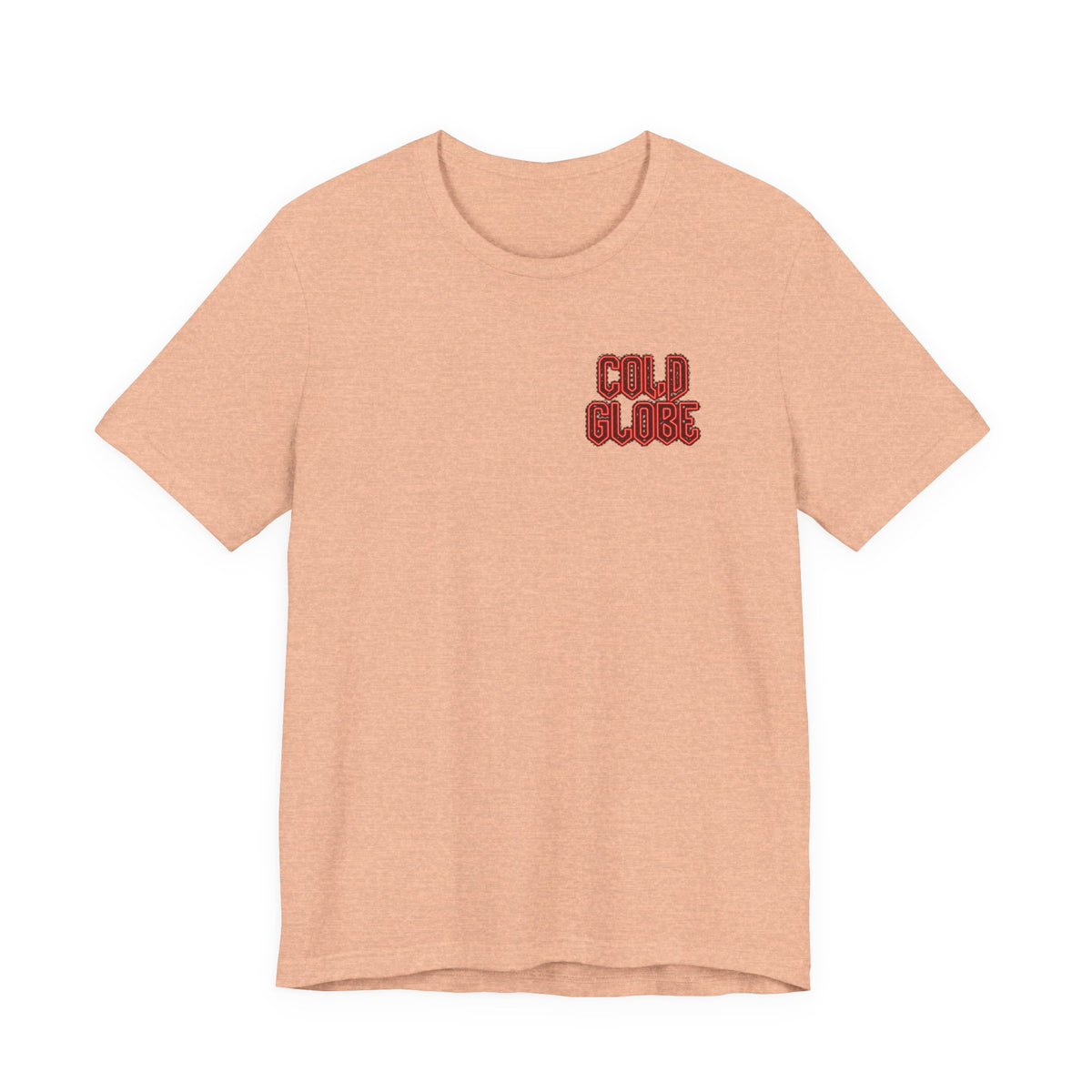Short Sleeve Tee — “Cold Blood” Front + “From Ink To Impact” Gold Back Graphic