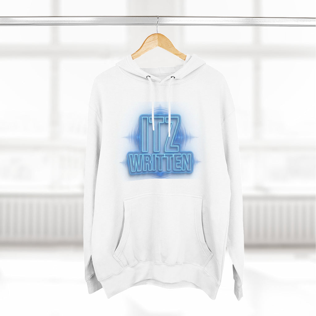 Hoodie — Neon "Itz Written" & Gold "From Ink To Impact" Graphic Pullover