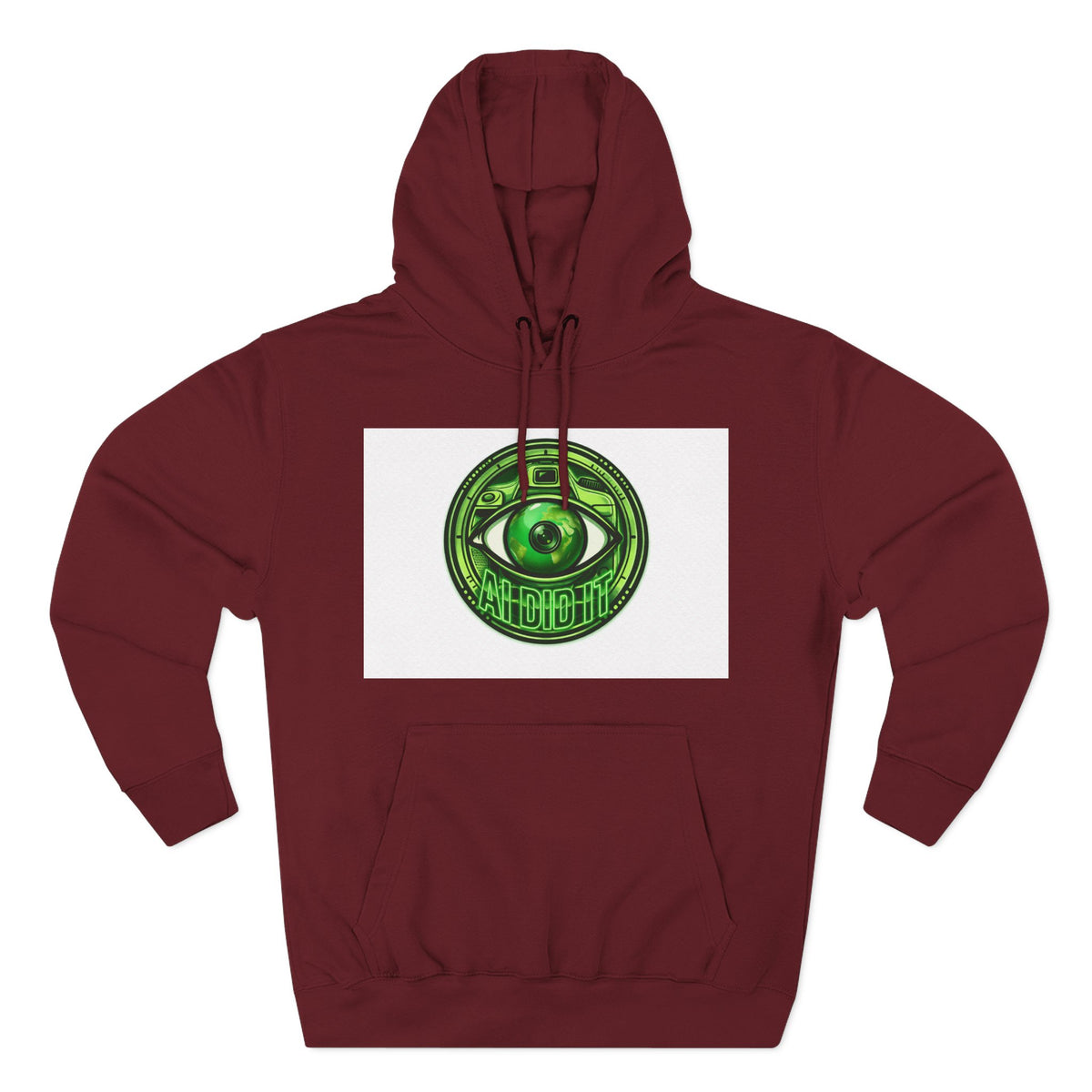Green Mystic Eye Hoodie — Psychedelic All-Seeing Eye Graphic
