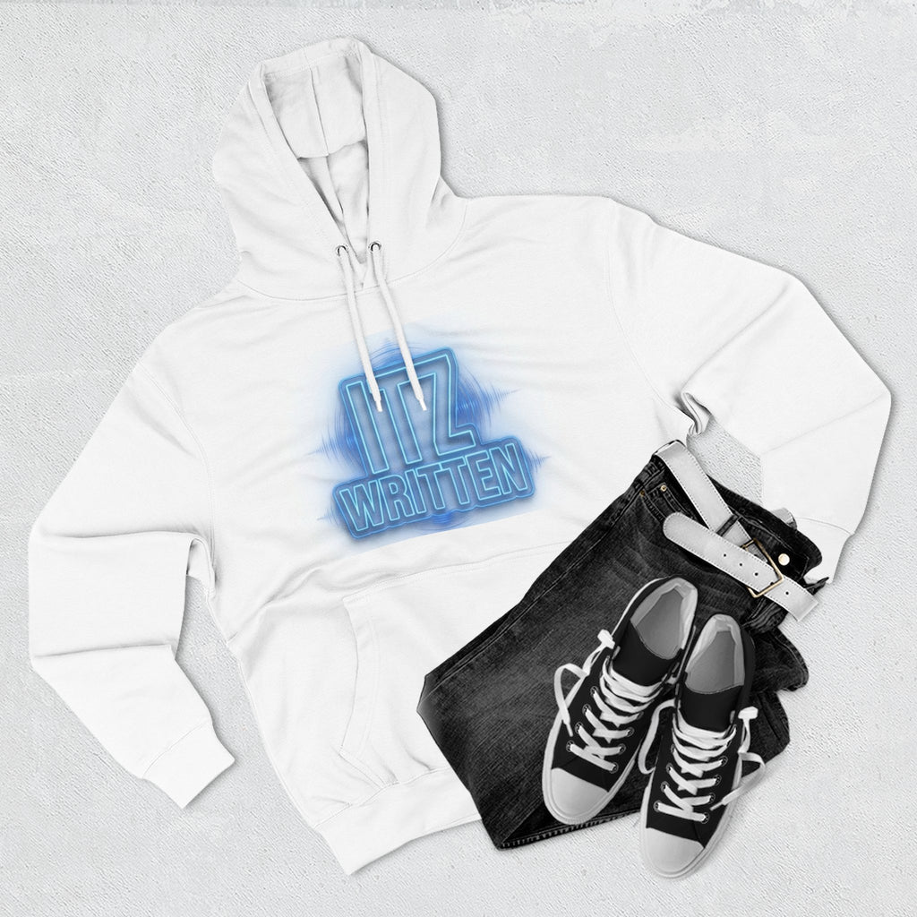 Hoodie — Neon "Itz Written" & Gold "From Ink To Impact" Graphic Pullover