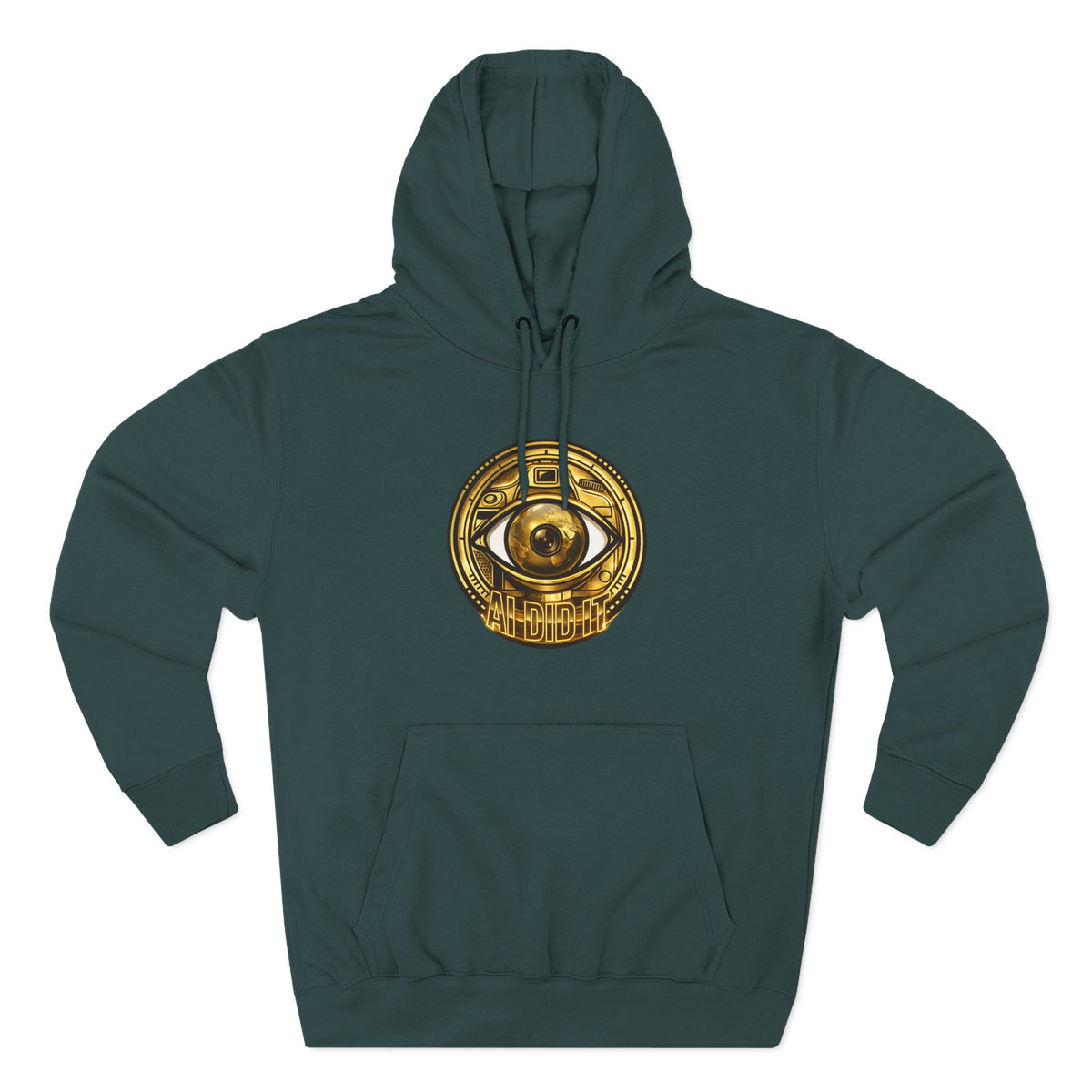 Hoodie — Gold Mystic Eye Emblem Fleece Hoodie