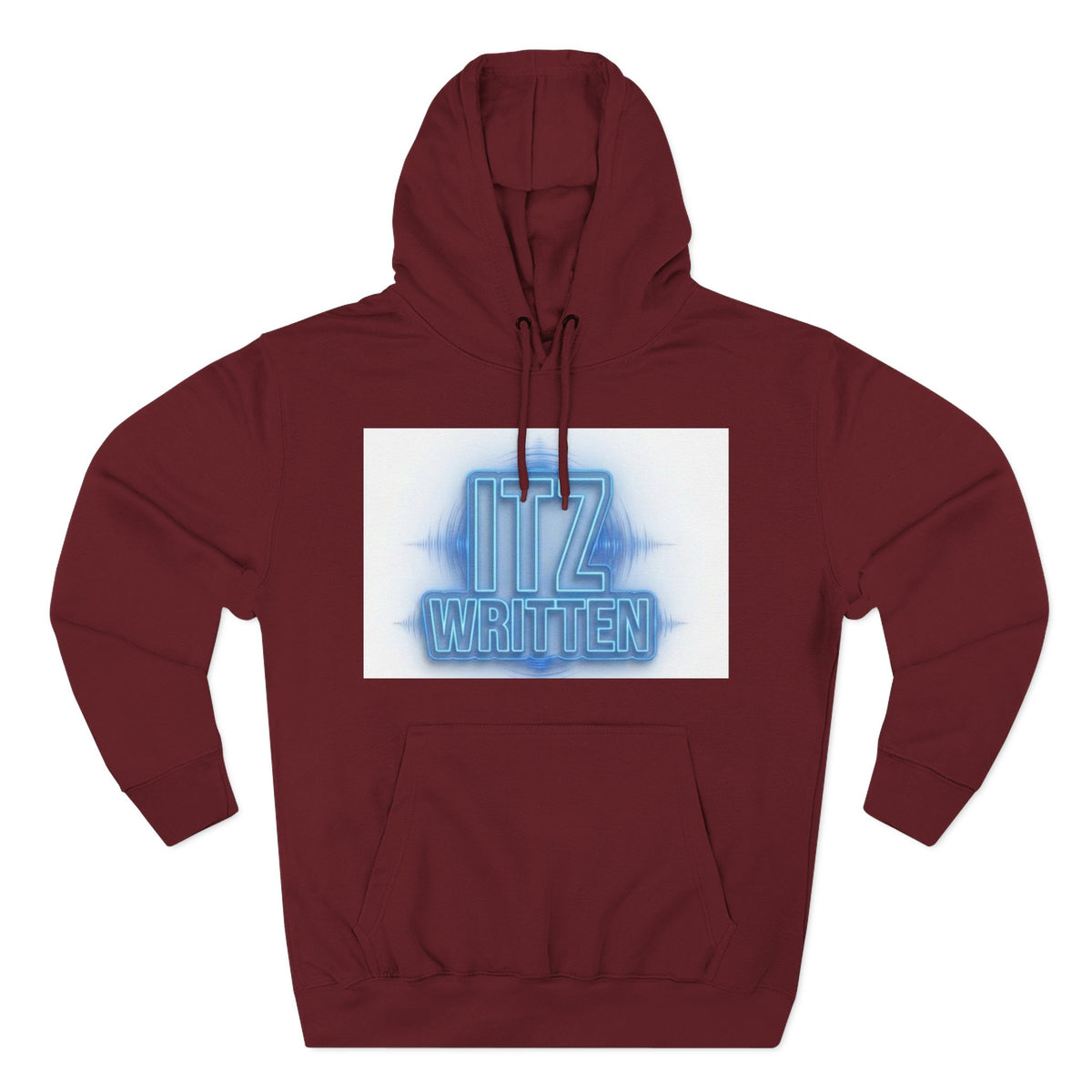 Hoodie — Neon "Itz Written" & Gold "From Ink To Impact" Graphic Pullover