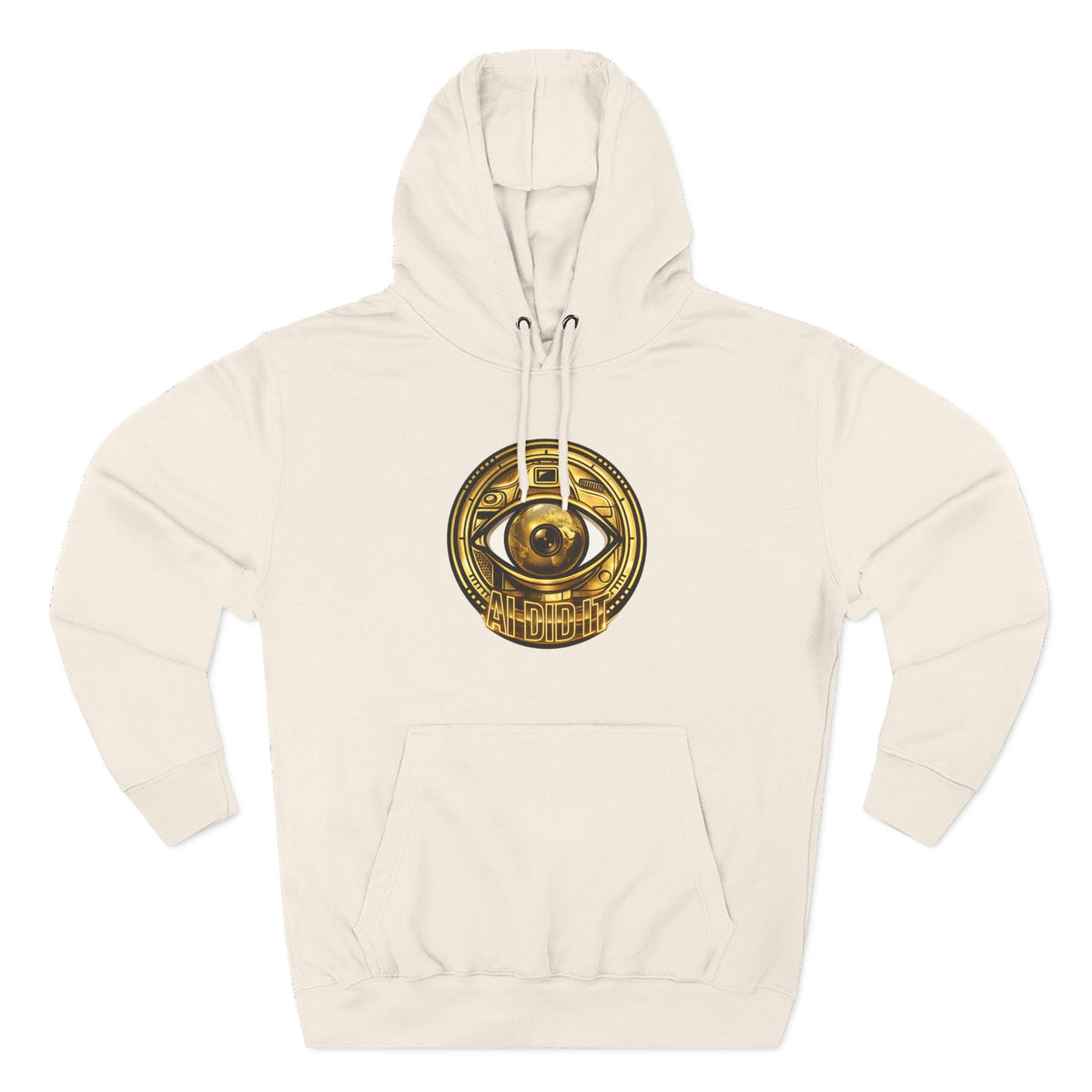 Hoodie — Gold Mystic Eye Emblem Fleece Hoodie