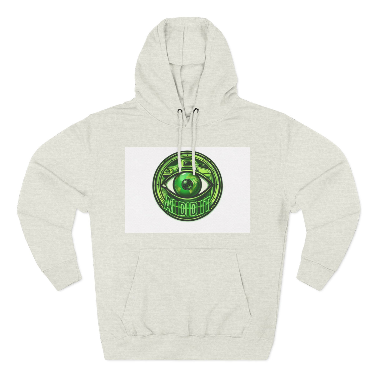Green Mystic Eye Hoodie — Psychedelic All-Seeing Eye Graphic