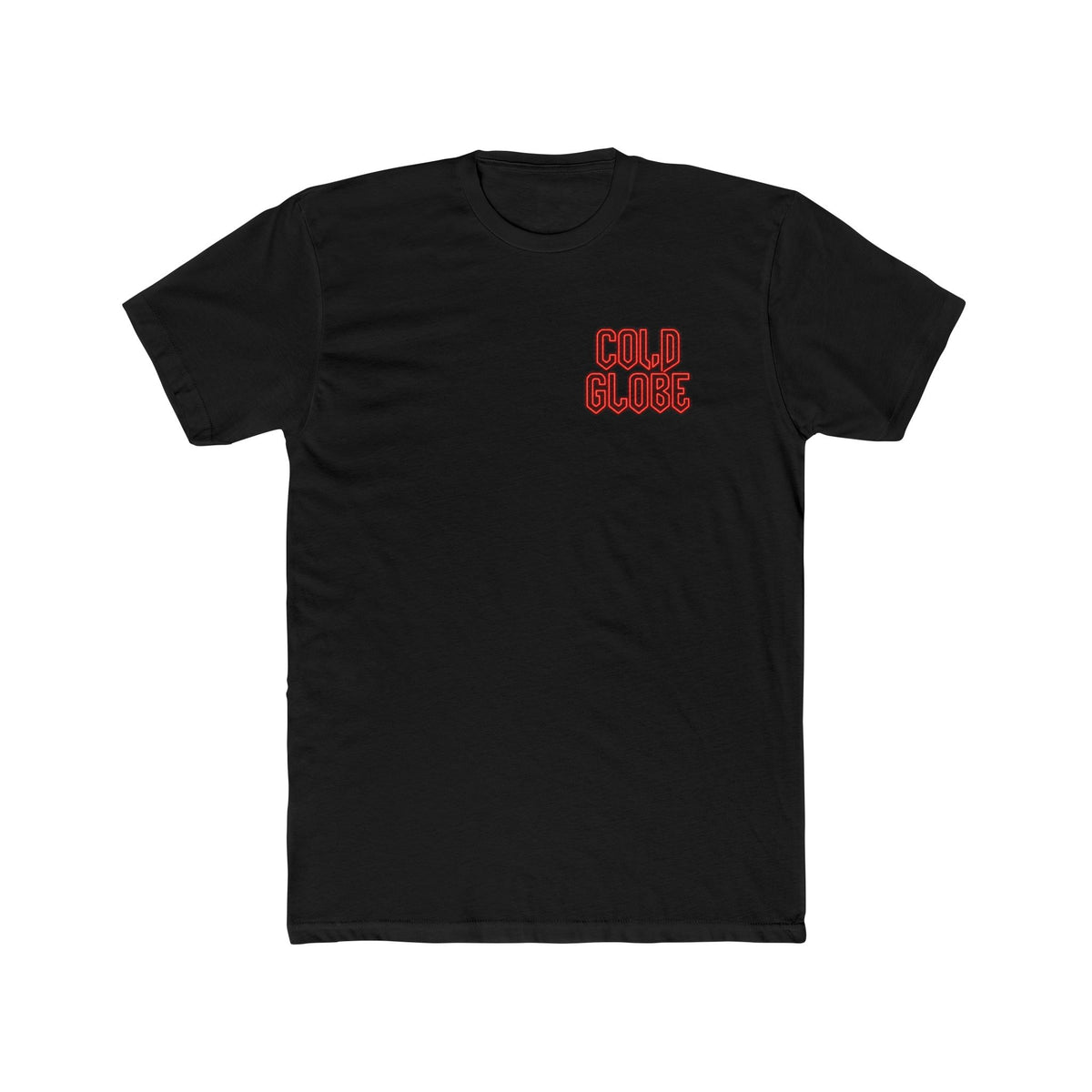 Cold Glow Chest Graphic Tee — "From Ink to Impact" Back Print