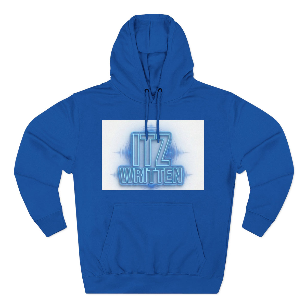 Hoodie — Neon "Itz Written" & Gold "From Ink To Impact" Graphic Pullover