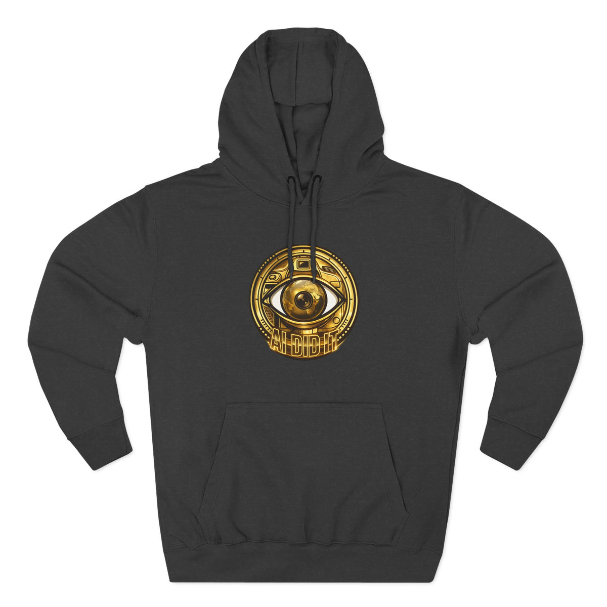 Hoodie — Gold Mystic Eye Emblem Fleece Hoodie