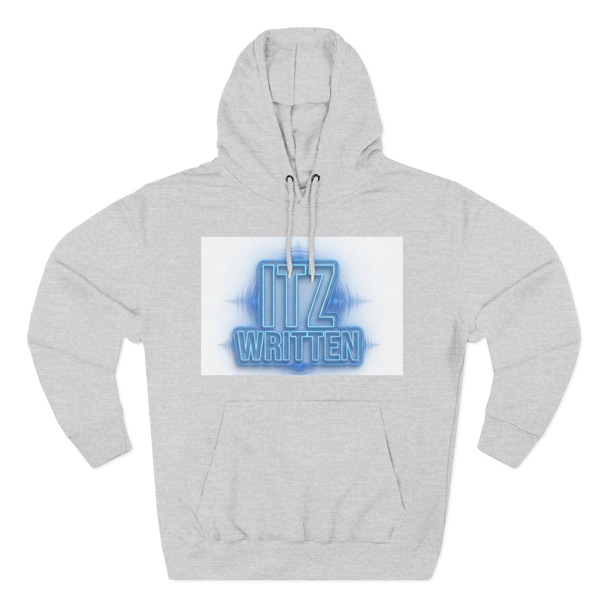 Hoodie — Neon "Itz Written" & Gold "From Ink To Impact" Graphic Pullover