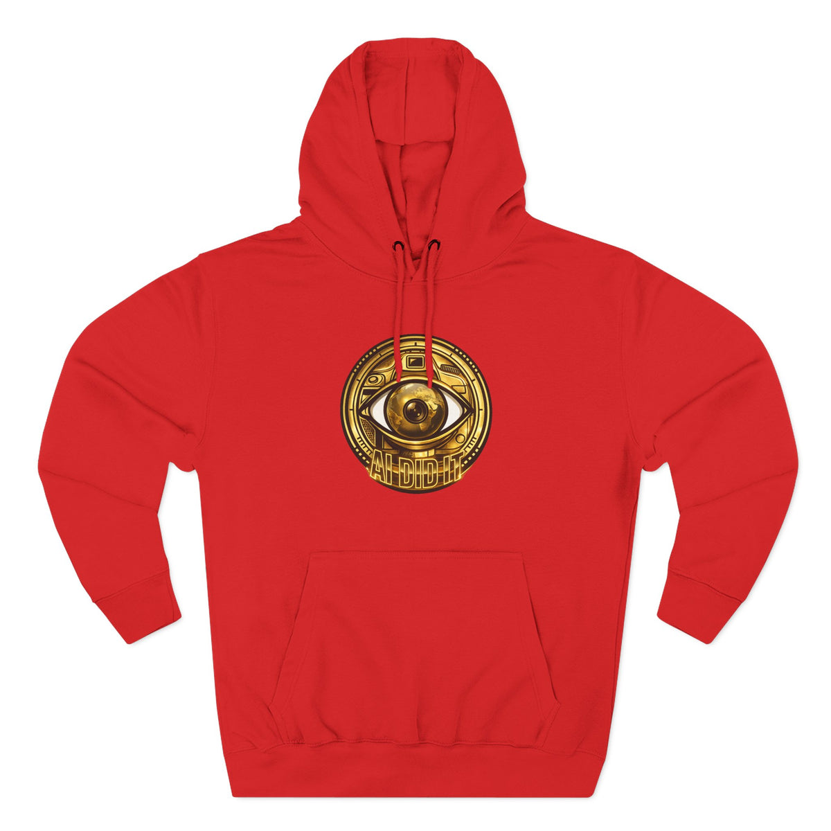 Hoodie — Gold Mystic Eye Emblem Fleece Hoodie