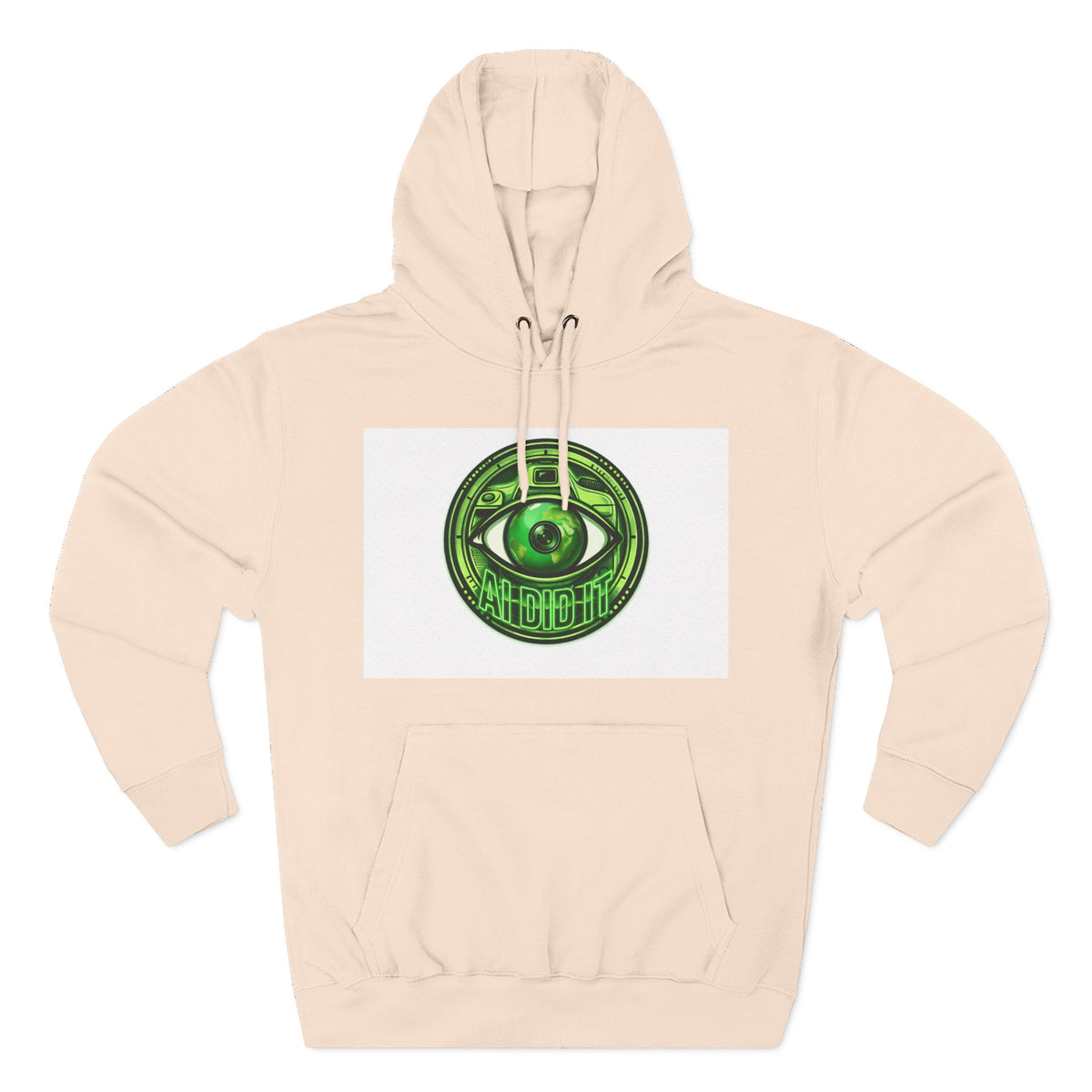 Green Mystic Eye Hoodie — Psychedelic All-Seeing Eye Graphic