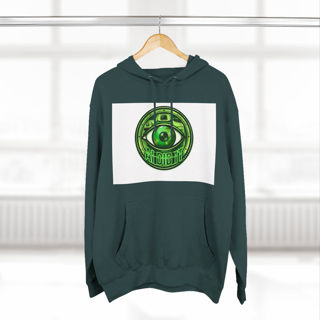 Green Mystic Eye Hoodie — Psychedelic All-Seeing Eye Graphic
