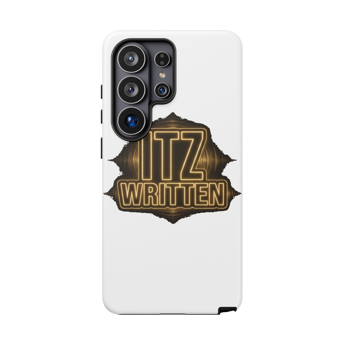 Phone Case — "Itz Written" Gold Emblem Tough Protective Case