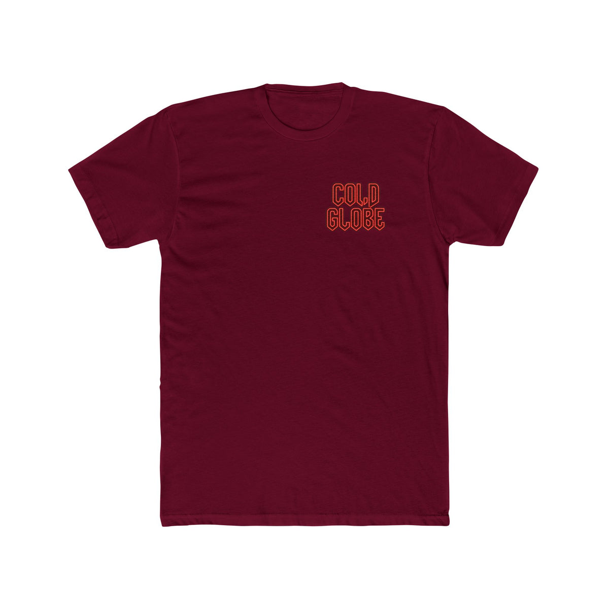 Cold Glow Chest Graphic Tee — "From Ink to Impact" Back Print