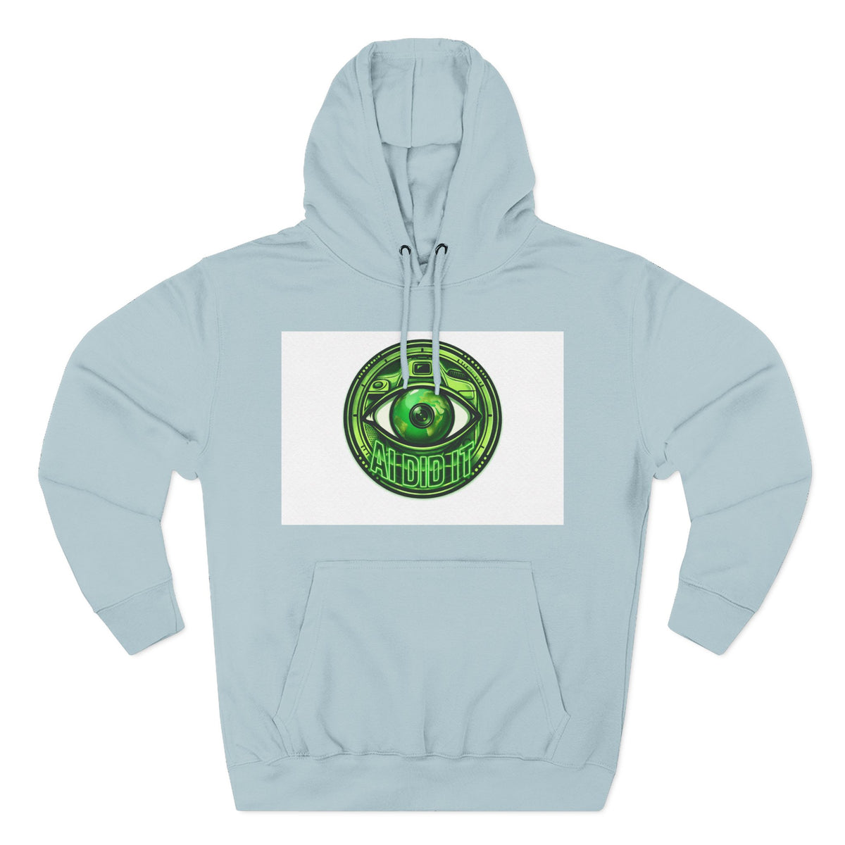Green Mystic Eye Hoodie — Psychedelic All-Seeing Eye Graphic