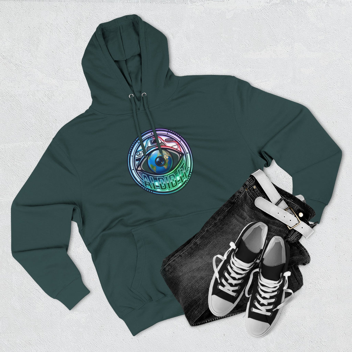 All-Seeing Eye Graphic Hoodie — Psychedelic Orb Design
