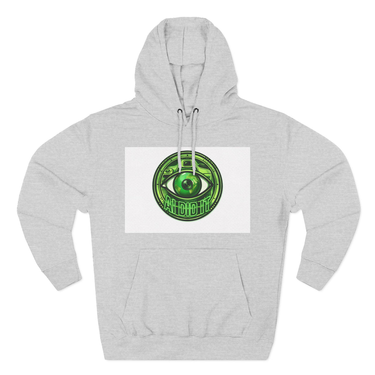 Green Mystic Eye Hoodie — Psychedelic All-Seeing Eye Graphic